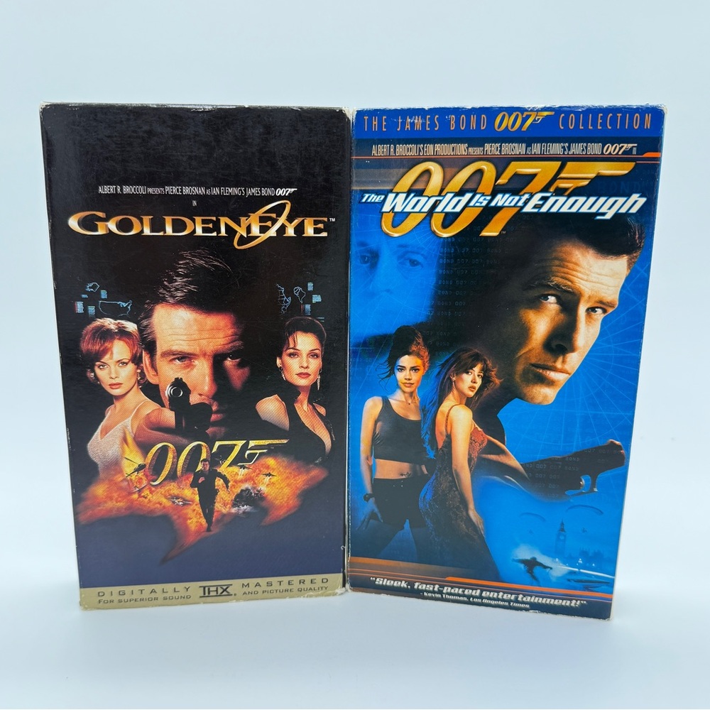 VHS Movie Compilation James Bond 007 The World is not Enough Golden Eye